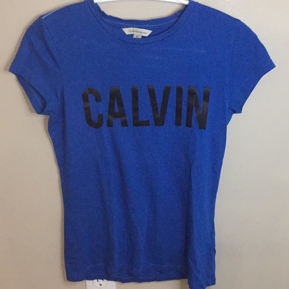 Dark Blue Calvin Klein Jeans T-Shirt - Picture 1 of 4